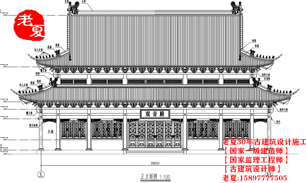 广东农村路口大门设计，仿古牌坊门楼设计图纸方案